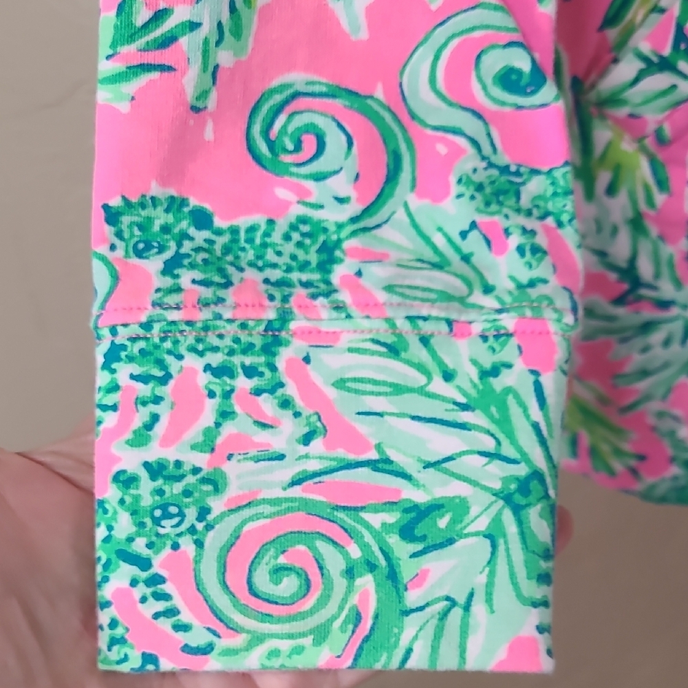 Lilly Pulitzer Skipper Popover Hangin Around Prosecco Pink UPF 50+ XS - Picture 6 of 14
